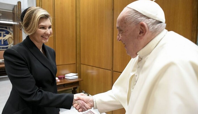 Елена Зеленская в Ватикане встретилась с Папой Римским: что первая леди надела на аудиенцию