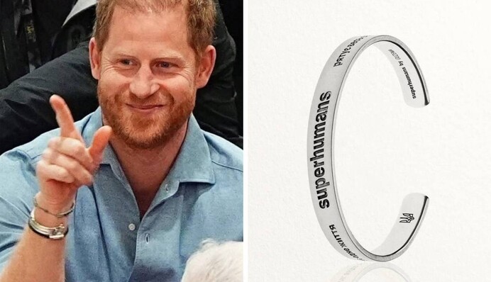 Принц Гарри показался с символическим браслетом украинского бренда