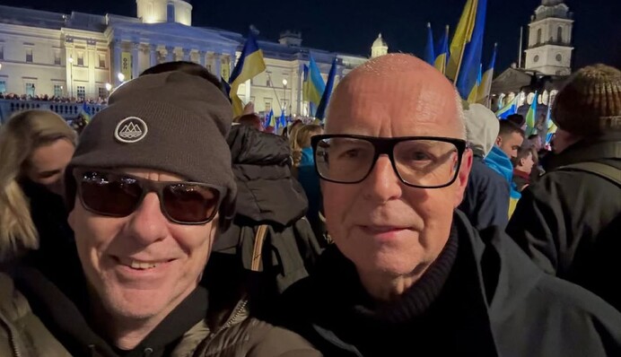 Легендарная всемирно известная группа вышла на акцию поддержки Украины