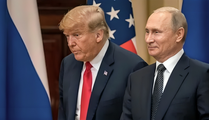 У Дюссельдорфі художньо зобразили пакт Трампа-Путіна