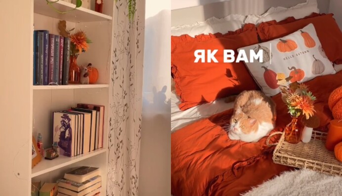 Теракотово-молочна ніжність: як створити осінній затишок у спальні