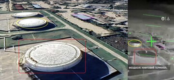 Удар по резервуарам с горючим в Феодосии – видео 