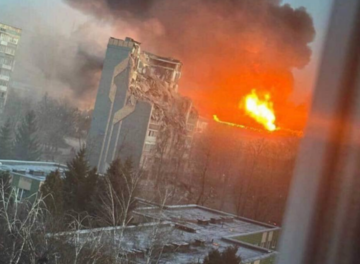 В Тернополе из-за российской атаки разрушена многоэтажка  