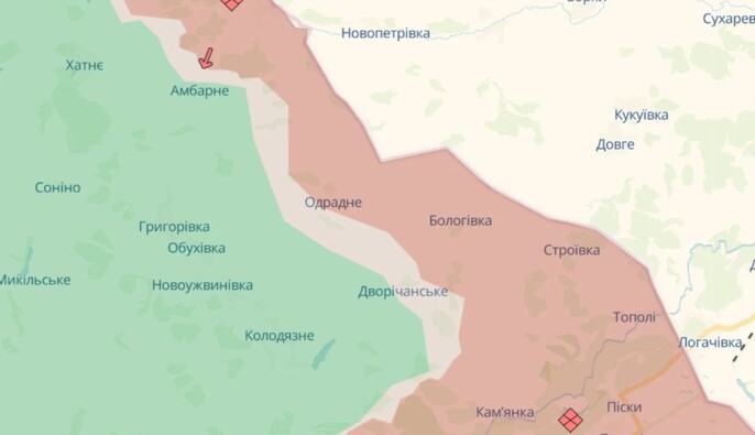 Россияне оккупировали Одрадное и Бологовку в Харьковской области — DeepState