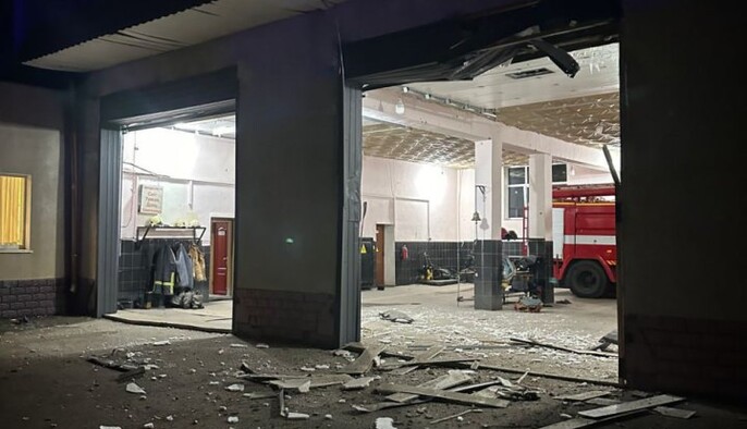 В Днепропетровской области от обстрелов РФ повреждена пожарная часть