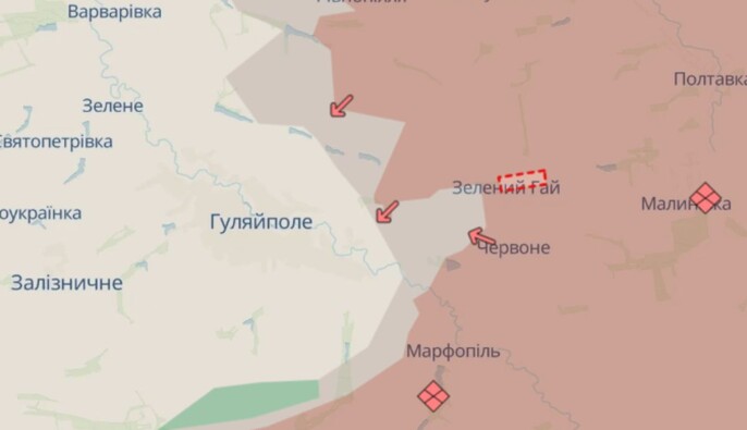 Російська армія окупувала Зелений Гай у Запорізькій області — DeepState