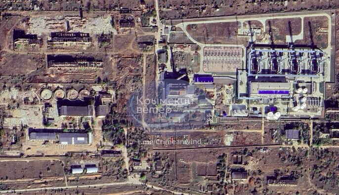 У районі Сакської ТЕЦ спалахнула пожежа на промисловому об'єкті