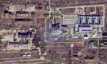 В районе Сакской ТЭЦ вспыхнул пожар на промышленном объекте