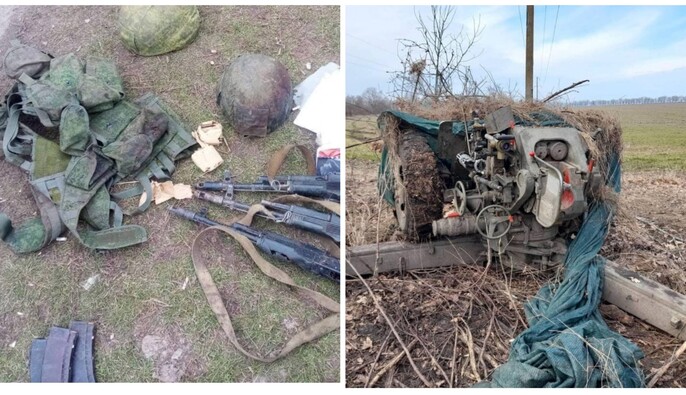 Зенитчики 80-й бригады уничтожили в Сумской области группы российской пехоты и вражескую технику