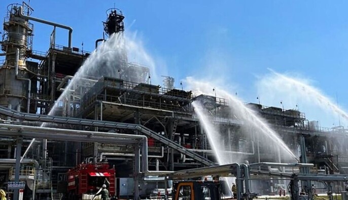 В Краснодарском крае РФ дроны атаковали Славянский НПЗ