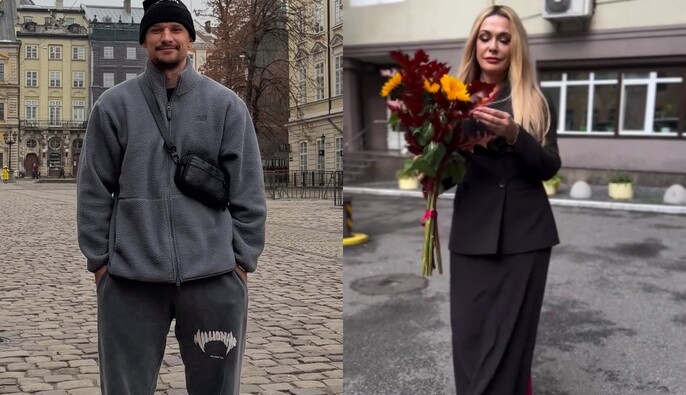 "Як це ти зробив?": Сумська вилізла на Цимбалюка та змусила його тренуватись