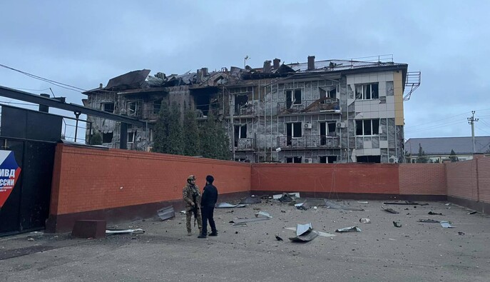 Дрони влучили у будівлю ФСБ у Чечні