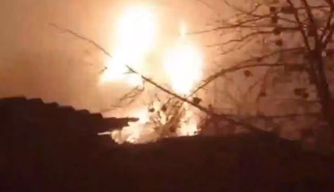 Після атаки дронів на Росію палає нафтобаза у Тамбовській області