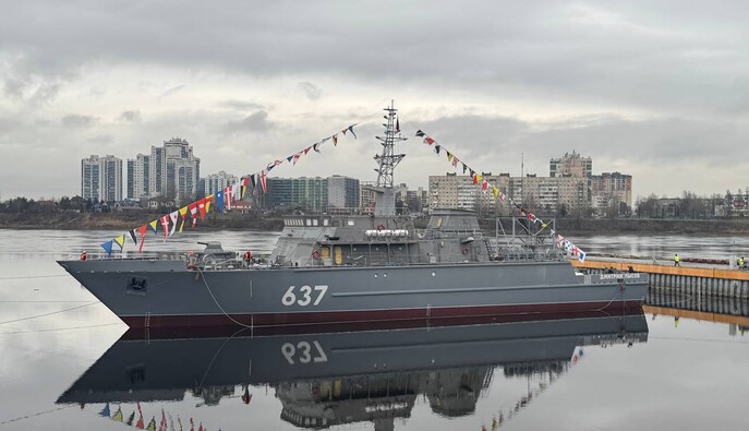 Россия пополняет флот: спущен на воду новый боевой корабль