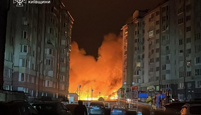 На Київщині поранено трьох людей через масовану атаку РФ