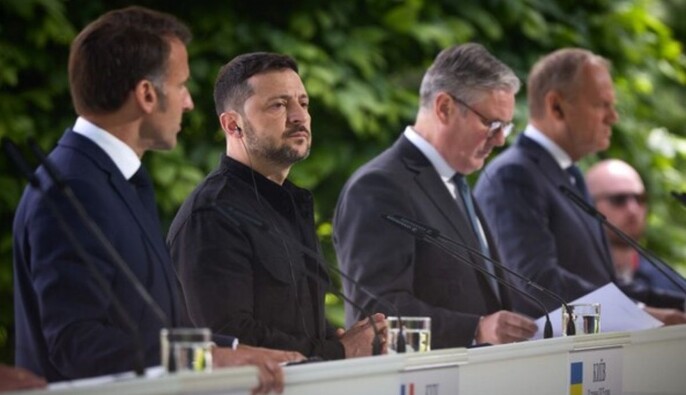 Зеленский встретится с Макроном, Стармером и Мертвецом в Лондоне — Zeit