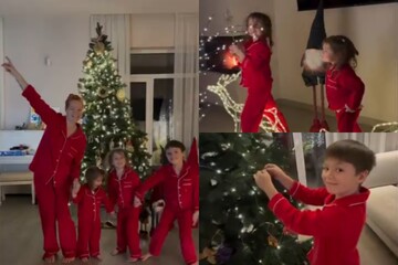 "Різдво вже поруч": Cвітлана Тарабарова зачарувала атмосферними кадрами з трьома дітьми