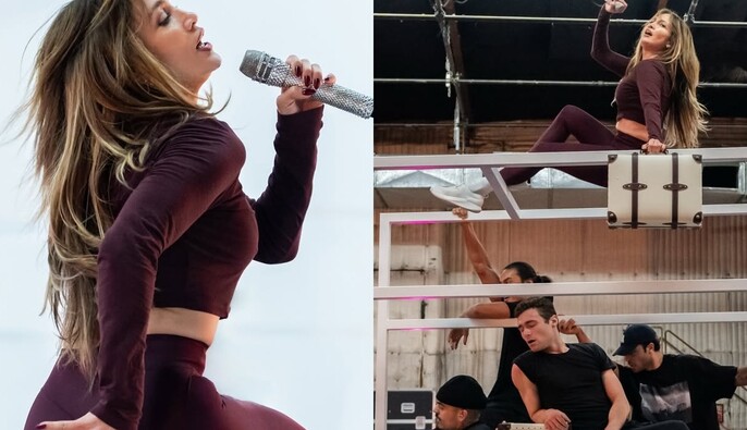 Зажигательная тренировка: Джей Ло на редких фотографиях показала моложавую маму