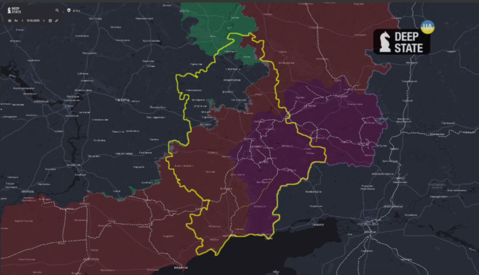За более чем 3,5 года Россия оккупировала 23% Донецкой области, а под контролем ВСУ остается 22,6%, — DeepState