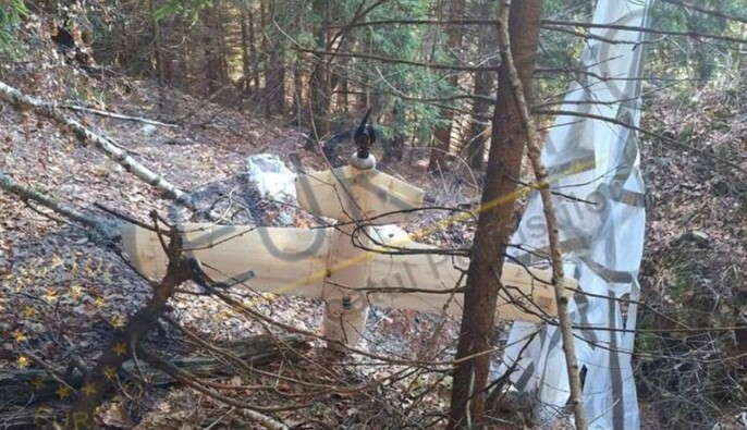 У лісі в Румунії знайшли невідомий дрон із прикріпленим парашутом