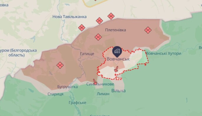 Російські війська не контролюють Вовчанськ — Сили оборони