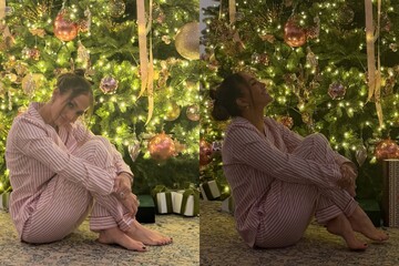 В одинаковых пижамах: Джей Ло показала, как ярко празднует Рождество