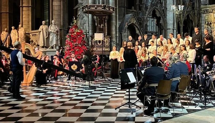 "Щедрик" у Вестмінстерському абатстві: український хор взяв участь у різдвяному зверненні короля Чарльза