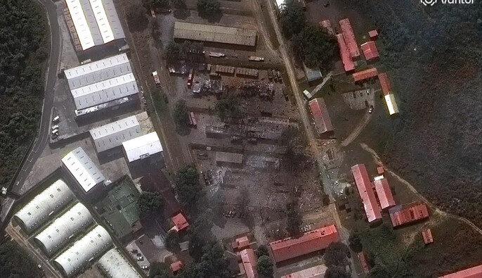 З’явилися кадри уражених США об’єктів у столиці Венесуели — Каракасі