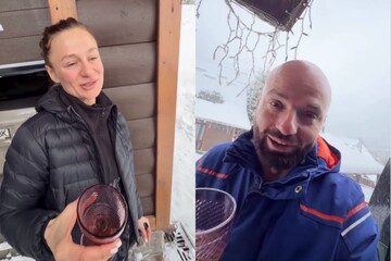 "Ніякого просекко": Ольга Мартиновська навчила пити шампанське Славу Дьоміна