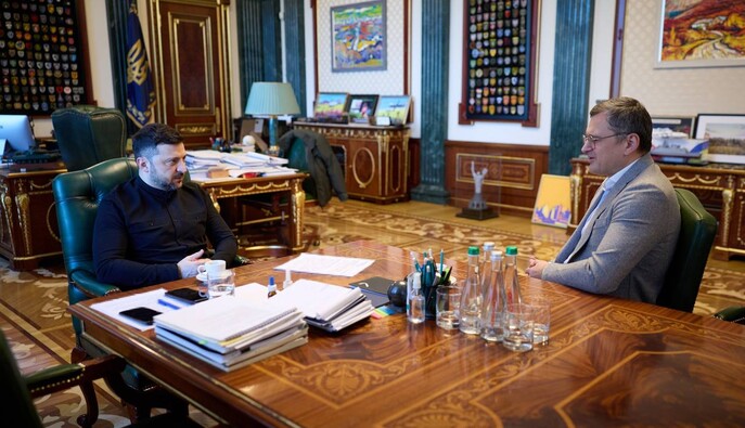 Зеленський обговорив з ексглавою МЗС Кулебою інформаційну політику та міжнародну комунікацію