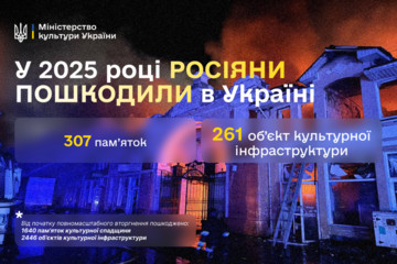 В 2025 году россияне повредили 307 памятников культуры в Украине