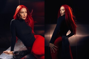 "Только чур - сверху": Виктория Маремуха с красными волосами ворвалась в год лошади