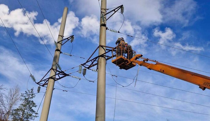 В Київській області відновили електропостачання більше 370 тисячам родин