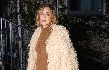 "Мені потрібен сплеск кольору": Шерон Стоун вразила яскравим образом у леопардових панчохах