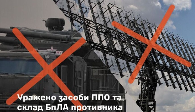 Генштаб: Силы обороны поразили средства ПВО и состав российских беспилотников