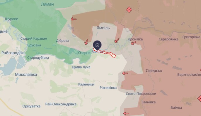 Сили оборони спростували інформацію про захоплення військами РФ Закітного на Донеччині