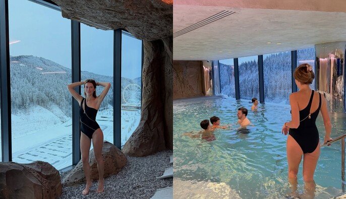 "А так хотелось бы в купальник": жена Решетника вспомнила отдых в Карпатах