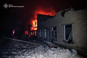 На Днепропетровщине в результате ночных атак пострадали два человека - ГСЧС