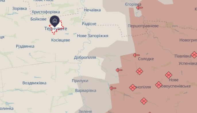 Сили оборони Півдня спростували інформацію про захоплення Тернуватого на Запоріжжі