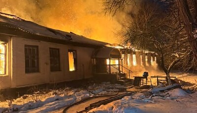 В Центре социальной адаптации вблизи Чернигова вспыхнул пожар