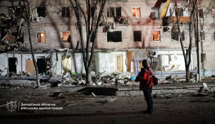 Число раненых в результате атаки на Запорожье 3 февраля возросло до 12