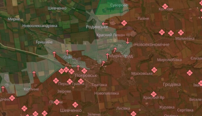 Армія РФ просунулась у Покровську та Мирнограді — DeepState