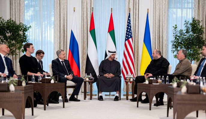 Перший день переговорів України, США та Росії в Абу-Дабі завершився — ОП