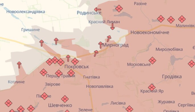 Окупанти захопили ключові висоти у Покровську та Мирнограді — що це означає