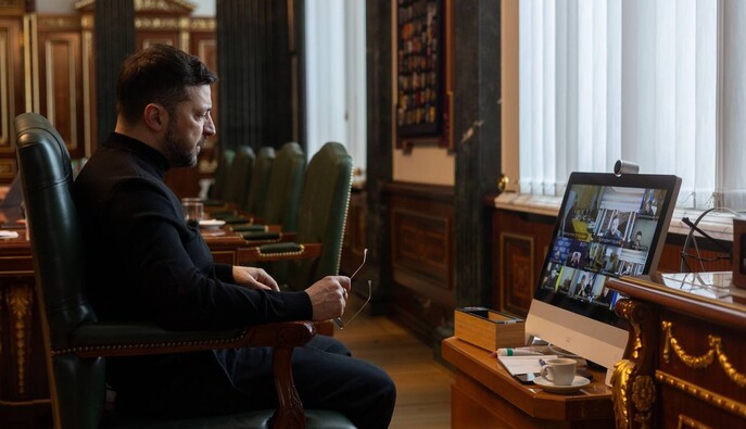 Зеленський назвав незадовільною роботу Повітряних сил щодо збиття "Шахедів" у частині регіонів