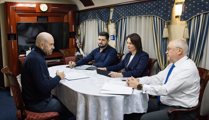 «Мы поддерживаем Украину как соседи и друзья»: премьер Молдовы Мунтяну прибыл в Киев