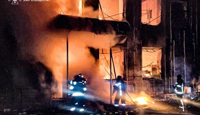 Кількість постраждалих внаслідок ударів російських БПЛА по середмістю Барвінкового на Харківщині збільшилася до 13 