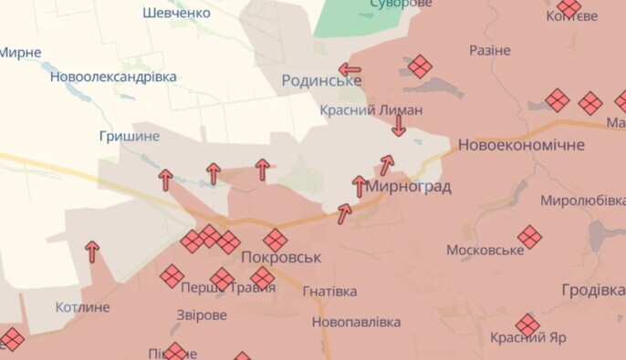 Російські військові просунулись у Покровську та поблизу Роботиного — DeepState