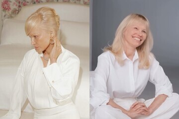 З фірмовим блондом та грайливими кучериками: Памела Андерсон вразила елегантним образом