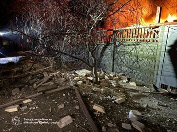 Внаслідок нічної атаки ударного дрона у Запоріжжі постраждало 3 людей